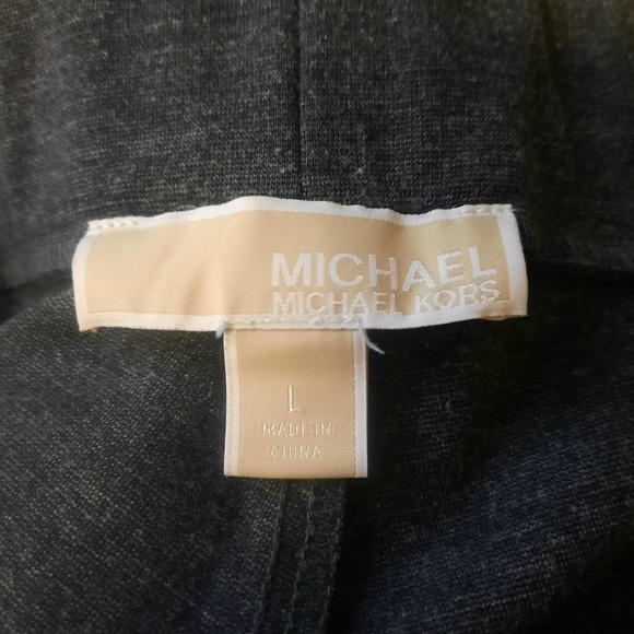 Michael Michael Kors Gray pull on elastic waist stretchy casual dressy pants LG - Picture 3 of 5